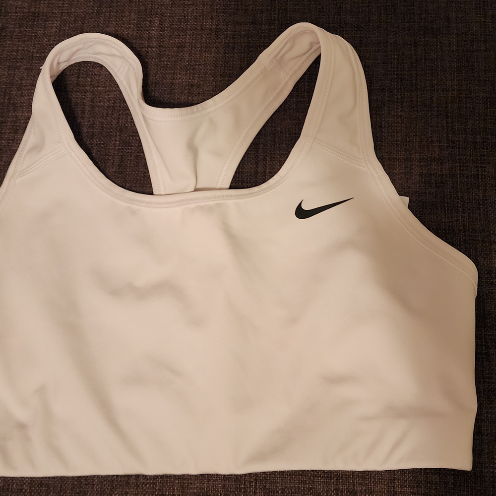 White NIKE Sports Bra